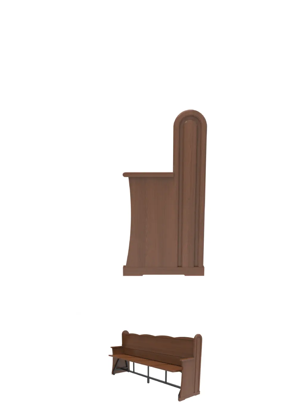 ספסל מלכות • רגל 8018 • Malchut Pew • Outer Leg Selection